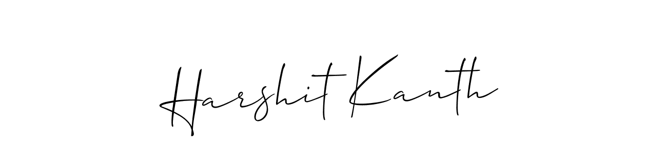 Harshit Kanth stylish signature style. Best Handwritten Sign (Allison_Script) for my name. Handwritten Signature Collection Ideas for my name Harshit Kanth. Harshit Kanth signature style 2 images and pictures png