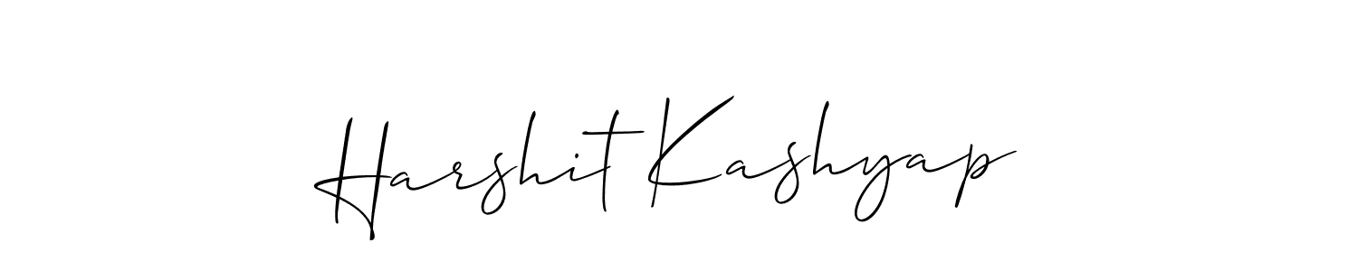 You should practise on your own different ways (Allison_Script) to write your name (Harshit Kashyap) in signature. don't let someone else do it for you. Harshit Kashyap signature style 2 images and pictures png