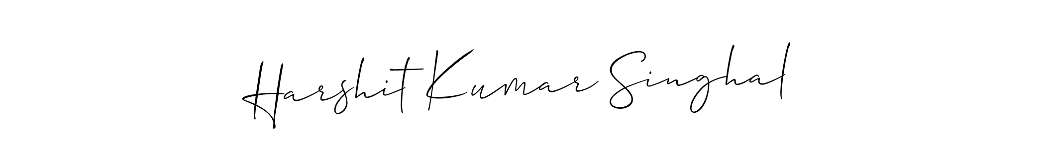 Make a beautiful signature design for name Harshit Kumar Singhal. Use this online signature maker to create a handwritten signature for free. Harshit Kumar Singhal signature style 2 images and pictures png