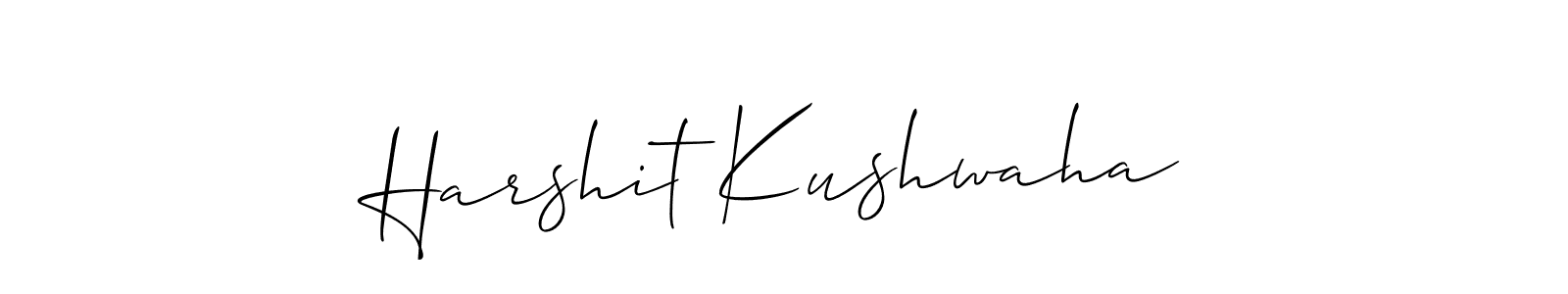 Harshit Kushwaha stylish signature style. Best Handwritten Sign (Allison_Script) for my name. Handwritten Signature Collection Ideas for my name Harshit Kushwaha. Harshit Kushwaha signature style 2 images and pictures png