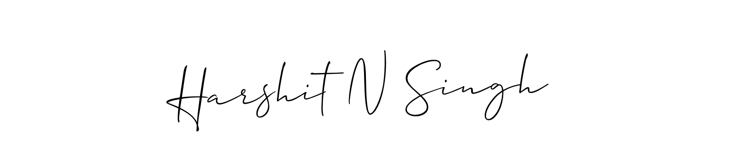 It looks lik you need a new signature style for name Harshit N Singh. Design unique handwritten (Allison_Script) signature with our free signature maker in just a few clicks. Harshit N Singh signature style 2 images and pictures png