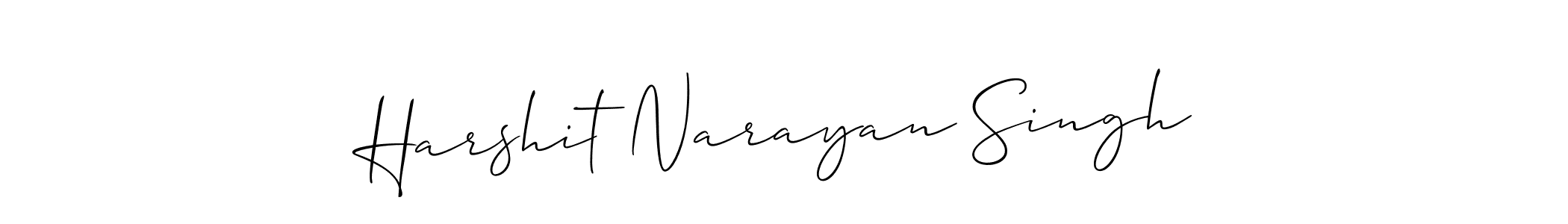 Harshit Narayan Singh stylish signature style. Best Handwritten Sign (Allison_Script) for my name. Handwritten Signature Collection Ideas for my name Harshit Narayan Singh. Harshit Narayan Singh signature style 2 images and pictures png
