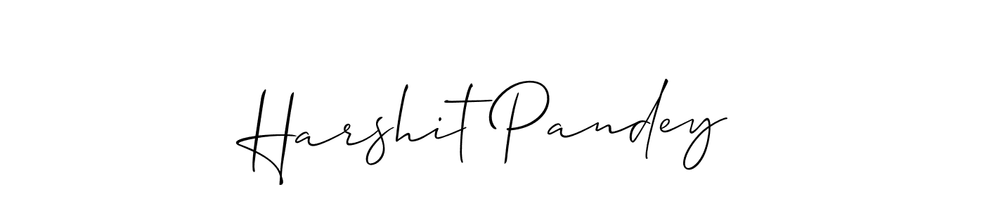 Design your own signature with our free online signature maker. With this signature software, you can create a handwritten (Allison_Script) signature for name Harshit Pandey. Harshit Pandey signature style 2 images and pictures png