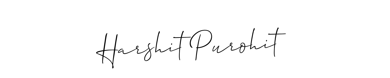 Best and Professional Signature Style for Harshit Purohit. Allison_Script Best Signature Style Collection. Harshit Purohit signature style 2 images and pictures png