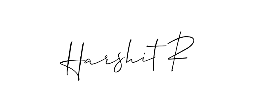Make a beautiful signature design for name Harshit R. Use this online signature maker to create a handwritten signature for free. Harshit R signature style 2 images and pictures png