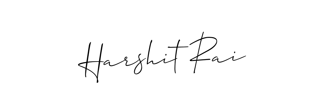 How to make Harshit Rai name signature. Use Allison_Script style for creating short signs online. This is the latest handwritten sign. Harshit Rai signature style 2 images and pictures png