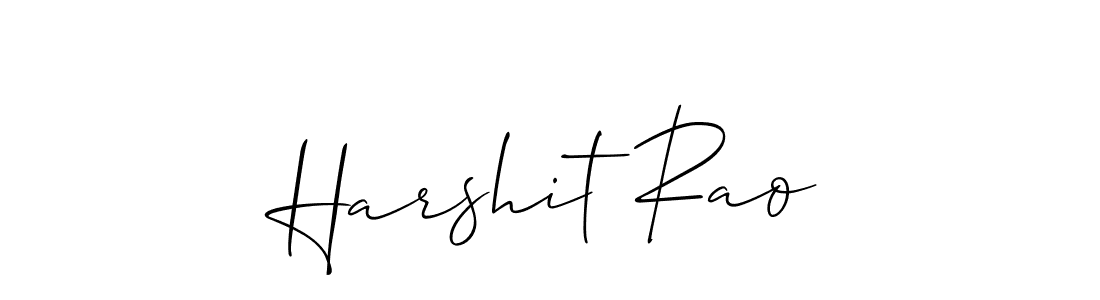 Allison_Script is a professional signature style that is perfect for those who want to add a touch of class to their signature. It is also a great choice for those who want to make their signature more unique. Get Harshit Rao name to fancy signature for free. Harshit Rao signature style 2 images and pictures png