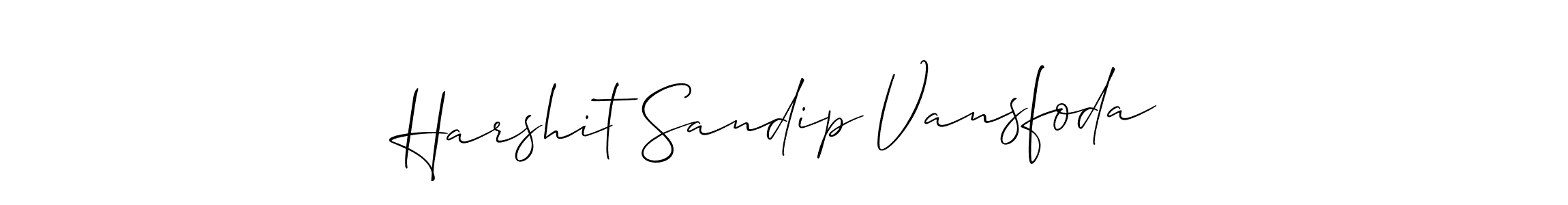 Also You can easily find your signature by using the search form. We will create Harshit Sandip Vansfoda name handwritten signature images for you free of cost using Allison_Script sign style. Harshit Sandip Vansfoda signature style 2 images and pictures png