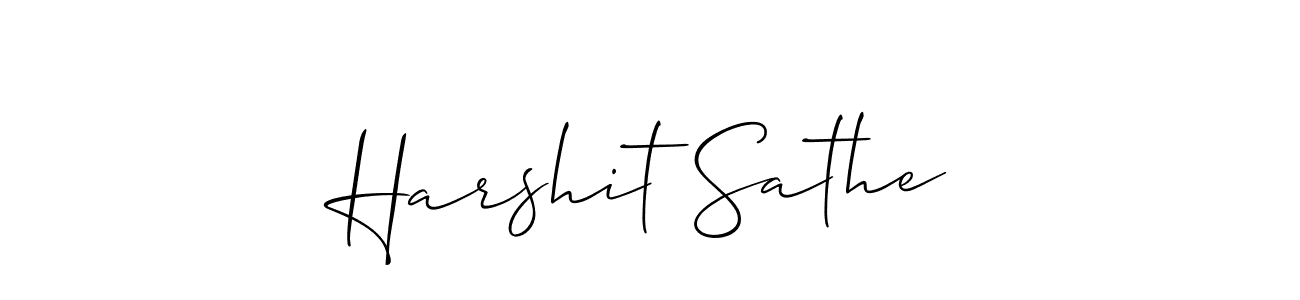 Create a beautiful signature design for name Harshit Sathe. With this signature (Allison_Script) fonts, you can make a handwritten signature for free. Harshit Sathe signature style 2 images and pictures png