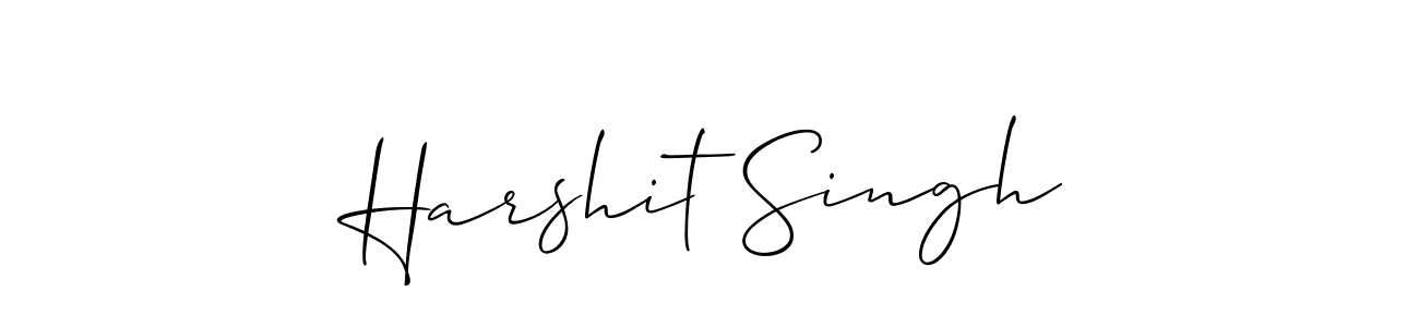 Make a beautiful signature design for name Harshit Singh. With this signature (Allison_Script) style, you can create a handwritten signature for free. Harshit Singh signature style 2 images and pictures png