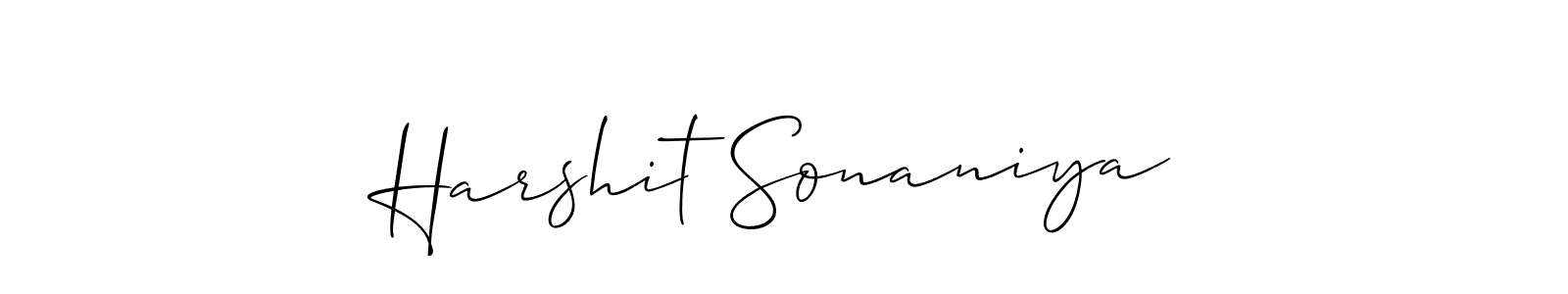 Make a beautiful signature design for name Harshit Sonaniya. Use this online signature maker to create a handwritten signature for free. Harshit Sonaniya signature style 2 images and pictures png