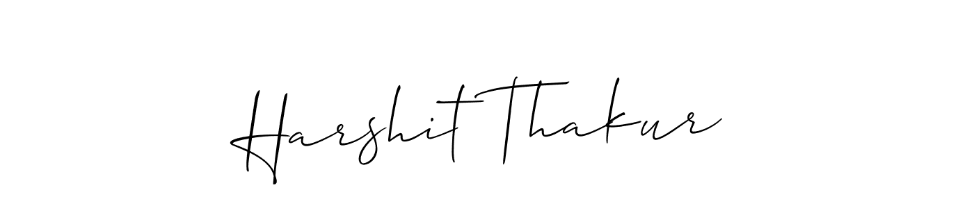 Allison_Script is a professional signature style that is perfect for those who want to add a touch of class to their signature. It is also a great choice for those who want to make their signature more unique. Get Harshit Thakur name to fancy signature for free. Harshit Thakur signature style 2 images and pictures png