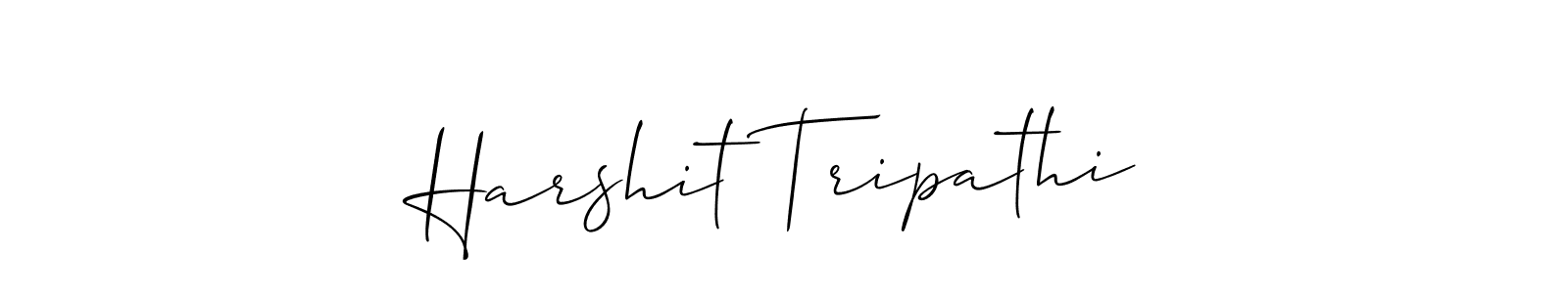 Harshit Tripathi stylish signature style. Best Handwritten Sign (Allison_Script) for my name. Handwritten Signature Collection Ideas for my name Harshit Tripathi. Harshit Tripathi signature style 2 images and pictures png