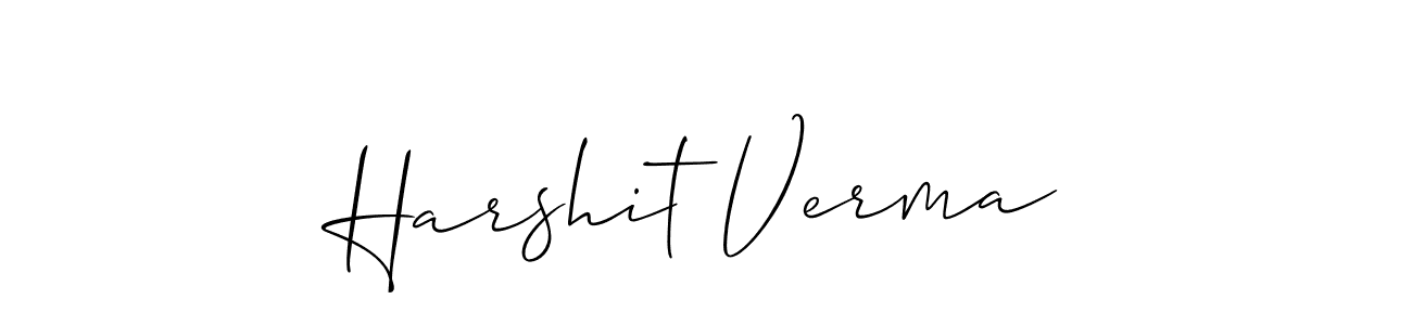 How to Draw Harshit Verma signature style? Allison_Script is a latest design signature styles for name Harshit Verma. Harshit Verma signature style 2 images and pictures png