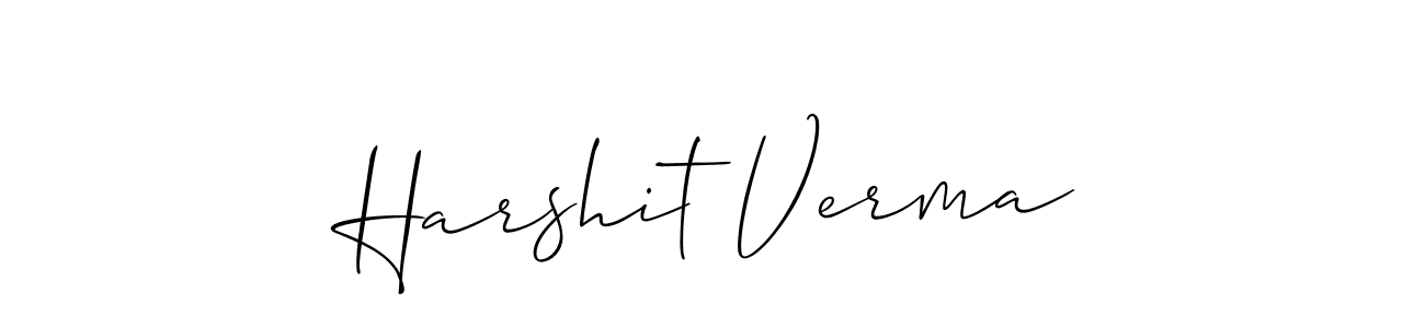 How to Draw Harshit Verma signature style? Allison_Script is a latest design signature styles for name Harshit Verma. Harshit Verma signature style 2 images and pictures png