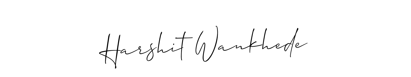 You can use this online signature creator to create a handwritten signature for the name Harshit Wankhede. This is the best online autograph maker. Harshit Wankhede signature style 2 images and pictures png