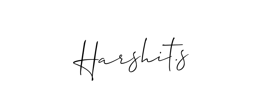 Also we have Harshit.s name is the best signature style. Create professional handwritten signature collection using Allison_Script autograph style. Harshit.s signature style 2 images and pictures png