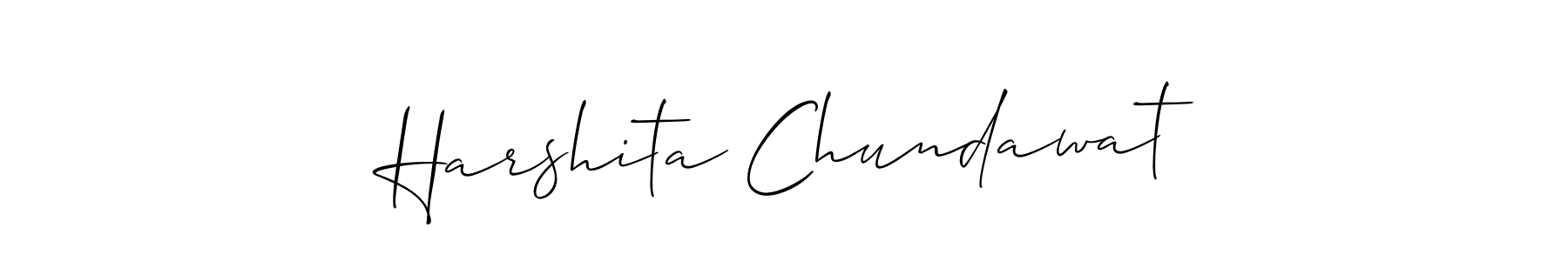 Best and Professional Signature Style for Harshita Chundawat. Allison_Script Best Signature Style Collection. Harshita Chundawat signature style 2 images and pictures png
