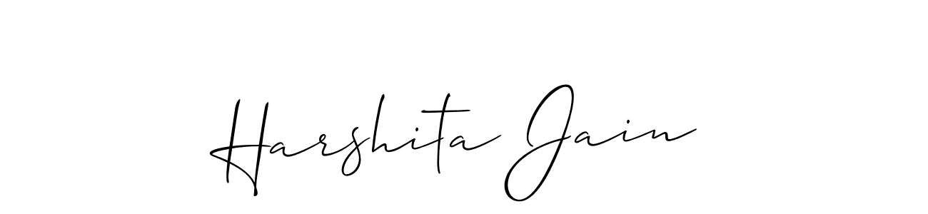 Best and Professional Signature Style for Harshita Jain. Allison_Script Best Signature Style Collection. Harshita Jain signature style 2 images and pictures png