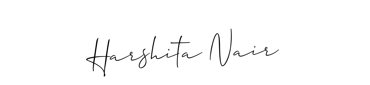 Check out images of Autograph of Harshita Nair name. Actor Harshita Nair Signature Style. Allison_Script is a professional sign style online. Harshita Nair signature style 2 images and pictures png