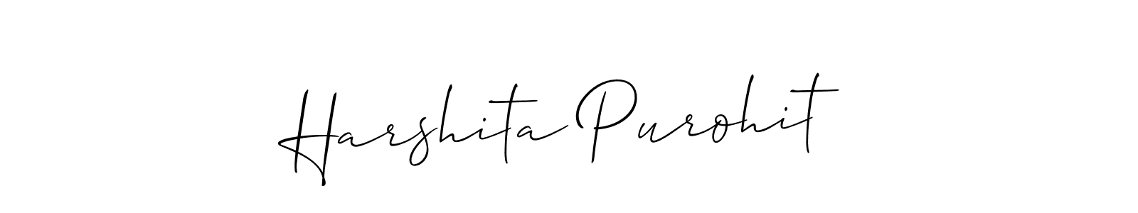 Also You can easily find your signature by using the search form. We will create Harshita Purohit name handwritten signature images for you free of cost using Allison_Script sign style. Harshita Purohit signature style 2 images and pictures png