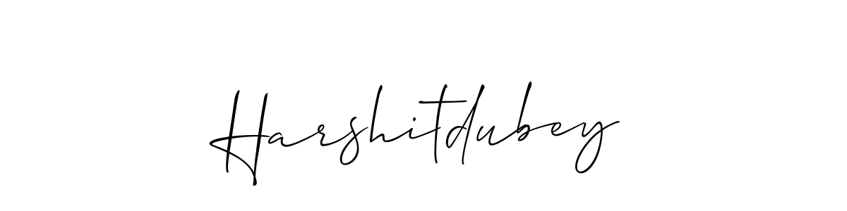 How to Draw Harshitdubey signature style? Allison_Script is a latest design signature styles for name Harshitdubey. Harshitdubey signature style 2 images and pictures png