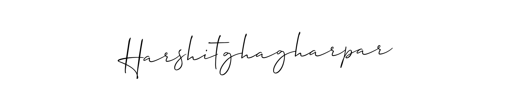 You should practise on your own different ways (Allison_Script) to write your name (Harshitghagharpar) in signature. don't let someone else do it for you. Harshitghagharpar signature style 2 images and pictures png