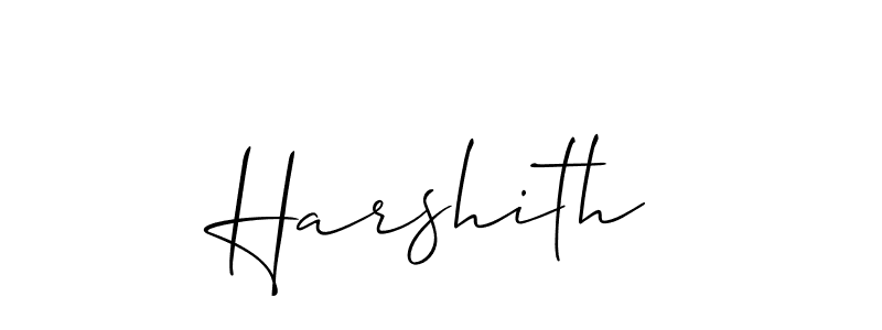 How to Draw Harshith signature style? Allison_Script is a latest design signature styles for name Harshith. Harshith signature style 2 images and pictures png