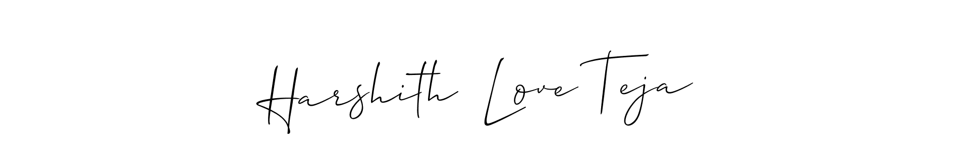 Once you've used our free online signature maker to create your best signature Allison_Script style, it's time to enjoy all of the benefits that Harshith  Love Teja name signing documents. Harshith  Love Teja signature style 2 images and pictures png