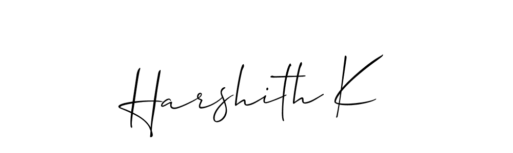 You can use this online signature creator to create a handwritten signature for the name Harshith K. This is the best online autograph maker. Harshith K signature style 2 images and pictures png