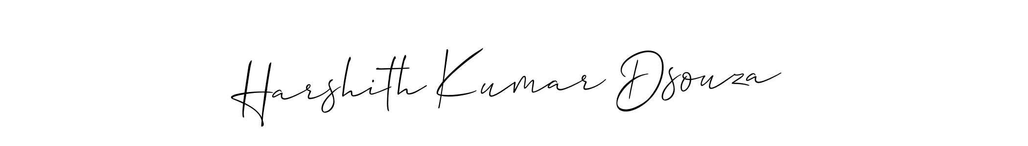 You should practise on your own different ways (Allison_Script) to write your name (Harshith Kumar Dsouza) in signature. don't let someone else do it for you. Harshith Kumar Dsouza signature style 2 images and pictures png