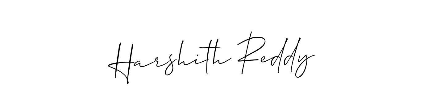Allison_Script is a professional signature style that is perfect for those who want to add a touch of class to their signature. It is also a great choice for those who want to make their signature more unique. Get Harshith Reddy name to fancy signature for free. Harshith Reddy signature style 2 images and pictures png