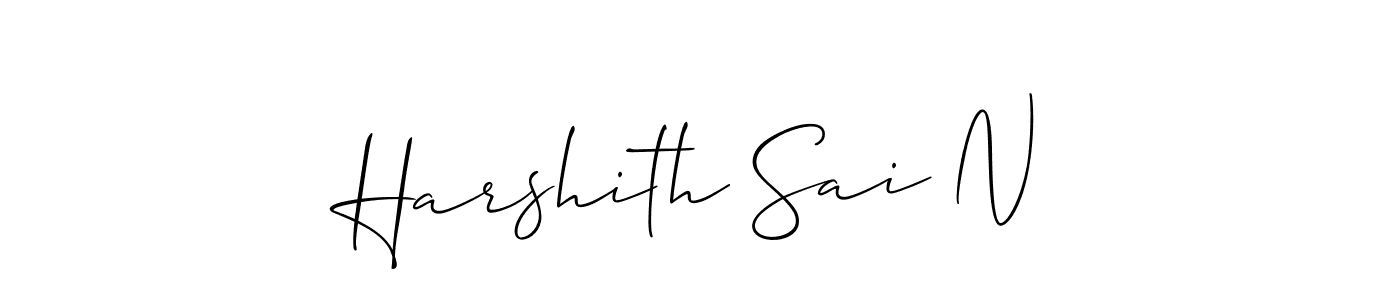 Once you've used our free online signature maker to create your best signature Allison_Script style, it's time to enjoy all of the benefits that Harshith Sai N name signing documents. Harshith Sai N signature style 2 images and pictures png