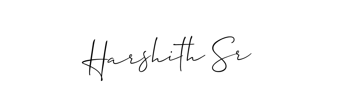 Harshith Sr stylish signature style. Best Handwritten Sign (Allison_Script) for my name. Handwritten Signature Collection Ideas for my name Harshith Sr. Harshith Sr signature style 2 images and pictures png