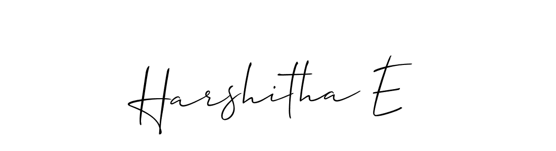 Once you've used our free online signature maker to create your best signature Allison_Script style, it's time to enjoy all of the benefits that Harshitha E name signing documents. Harshitha E signature style 2 images and pictures png