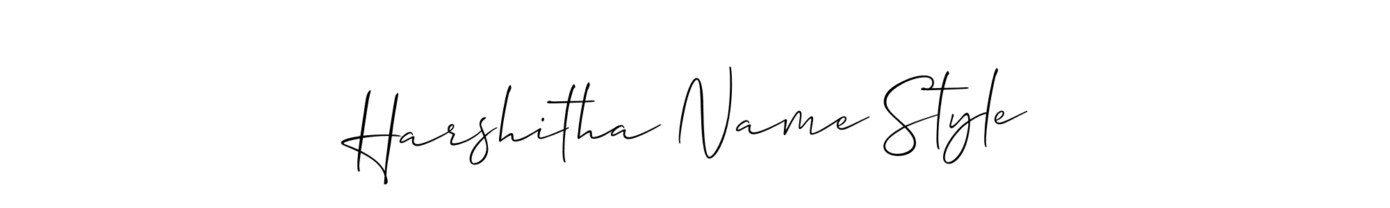 Also You can easily find your signature by using the search form. We will create Harshitha Name Style name handwritten signature images for you free of cost using Allison_Script sign style. Harshitha Name Style signature style 2 images and pictures png