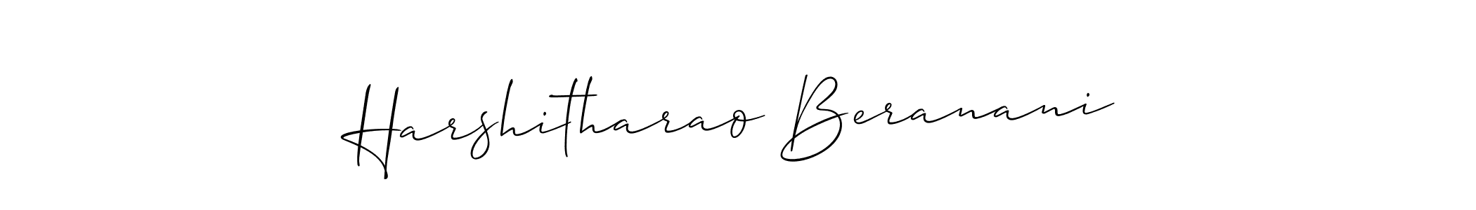 if you are searching for the best signature style for your name Harshitharao Beranani. so please give up your signature search. here we have designed multiple signature styles  using Allison_Script. Harshitharao Beranani signature style 2 images and pictures png