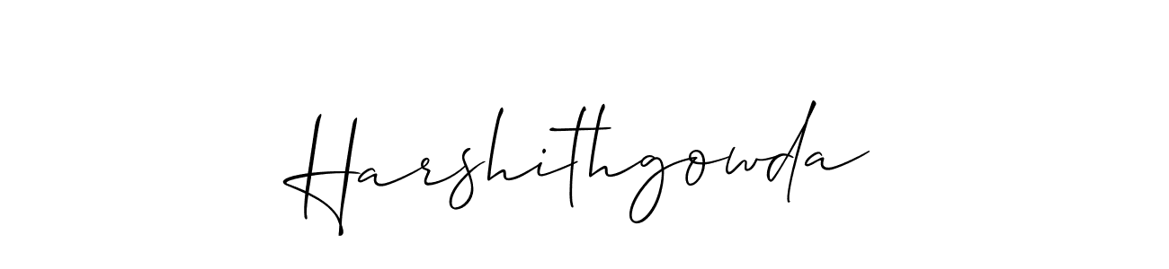 Make a beautiful signature design for name Harshithgowda. Use this online signature maker to create a handwritten signature for free. Harshithgowda signature style 2 images and pictures png