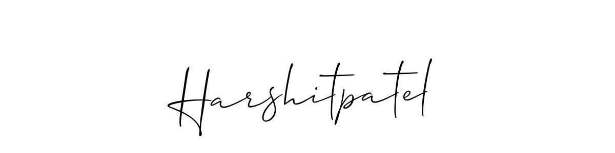 if you are searching for the best signature style for your name Harshitpatel. so please give up your signature search. here we have designed multiple signature styles  using Allison_Script. Harshitpatel signature style 2 images and pictures png