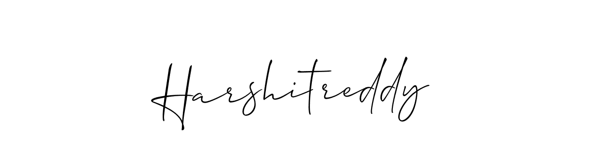 Make a short Harshitreddy signature style. Manage your documents anywhere anytime using Allison_Script. Create and add eSignatures, submit forms, share and send files easily. Harshitreddy signature style 2 images and pictures png