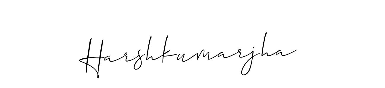 Create a beautiful signature design for name Harshkumarjha. With this signature (Allison_Script) fonts, you can make a handwritten signature for free. Harshkumarjha signature style 2 images and pictures png