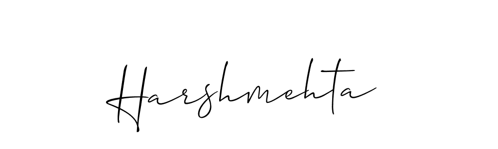 The best way (Allison_Script) to make a short signature is to pick only two or three words in your name. The name Harshmehta include a total of six letters. For converting this name. Harshmehta signature style 2 images and pictures png