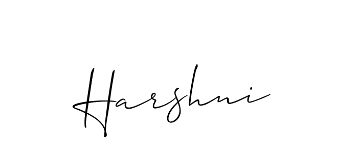 Also You can easily find your signature by using the search form. We will create Harshni name handwritten signature images for you free of cost using Allison_Script sign style. Harshni signature style 2 images and pictures png