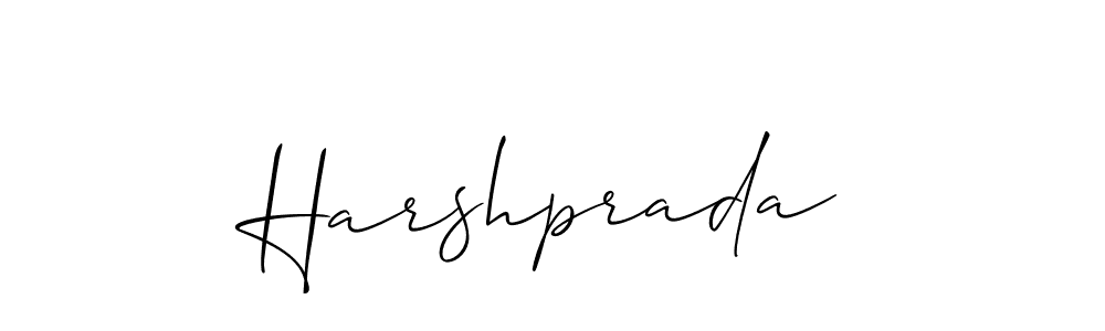 Similarly Allison_Script is the best handwritten signature design. Signature creator online .You can use it as an online autograph creator for name Harshprada. Harshprada signature style 2 images and pictures png