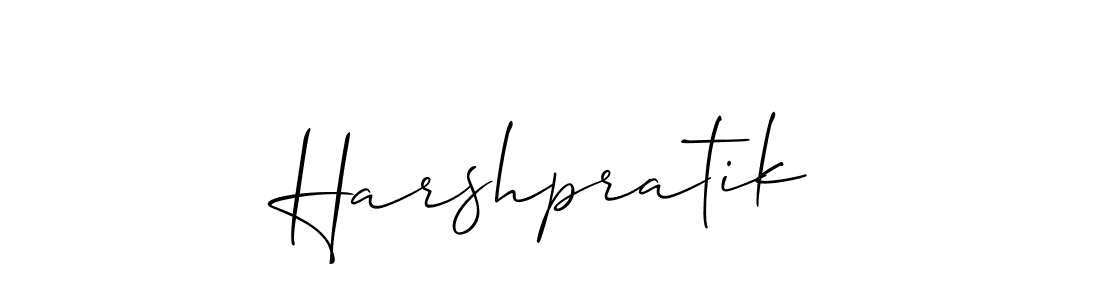The best way (Allison_Script) to make a short signature is to pick only two or three words in your name. The name Harshpratik include a total of six letters. For converting this name. Harshpratik signature style 2 images and pictures png