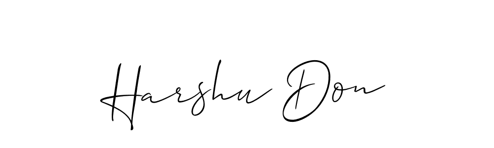How to Draw Harshu Don signature style? Allison_Script is a latest design signature styles for name Harshu Don. Harshu Don signature style 2 images and pictures png