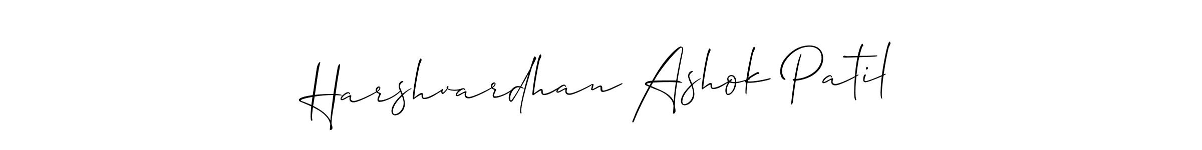Harshvardhan Ashok Patil stylish signature style. Best Handwritten Sign (Allison_Script) for my name. Handwritten Signature Collection Ideas for my name Harshvardhan Ashok Patil. Harshvardhan Ashok Patil signature style 2 images and pictures png