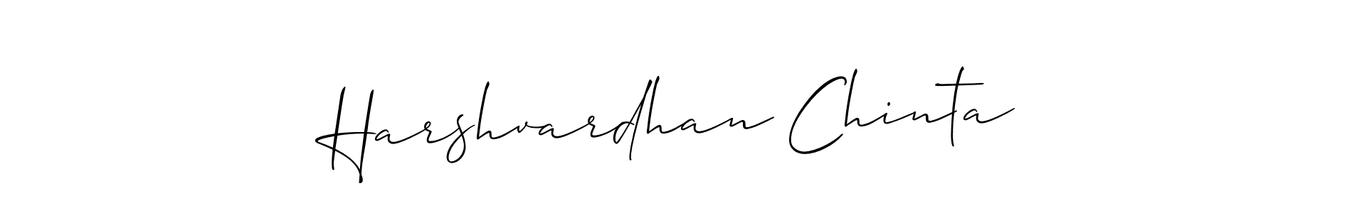 Design your own signature with our free online signature maker. With this signature software, you can create a handwritten (Allison_Script) signature for name Harshvardhan Chinta. Harshvardhan Chinta signature style 2 images and pictures png