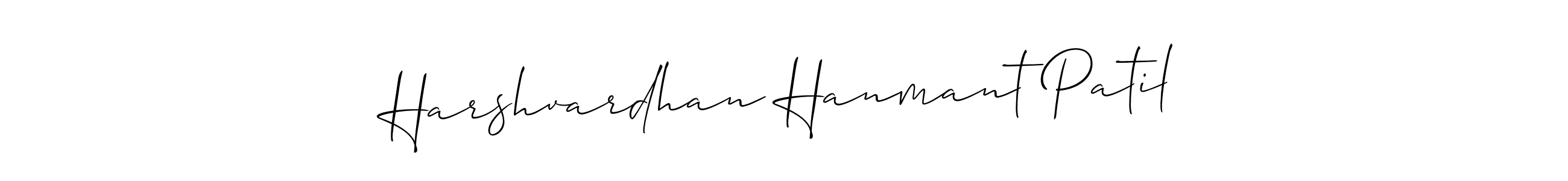 Use a signature maker to create a handwritten signature online. With this signature software, you can design (Allison_Script) your own signature for name Harshvardhan Hanmant Patil. Harshvardhan Hanmant Patil signature style 2 images and pictures png