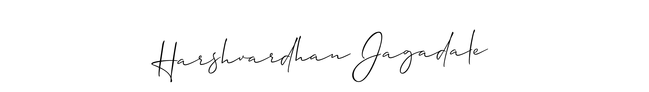 How to make Harshvardhan Jagadale signature? Allison_Script is a professional autograph style. Create handwritten signature for Harshvardhan Jagadale name. Harshvardhan Jagadale signature style 2 images and pictures png